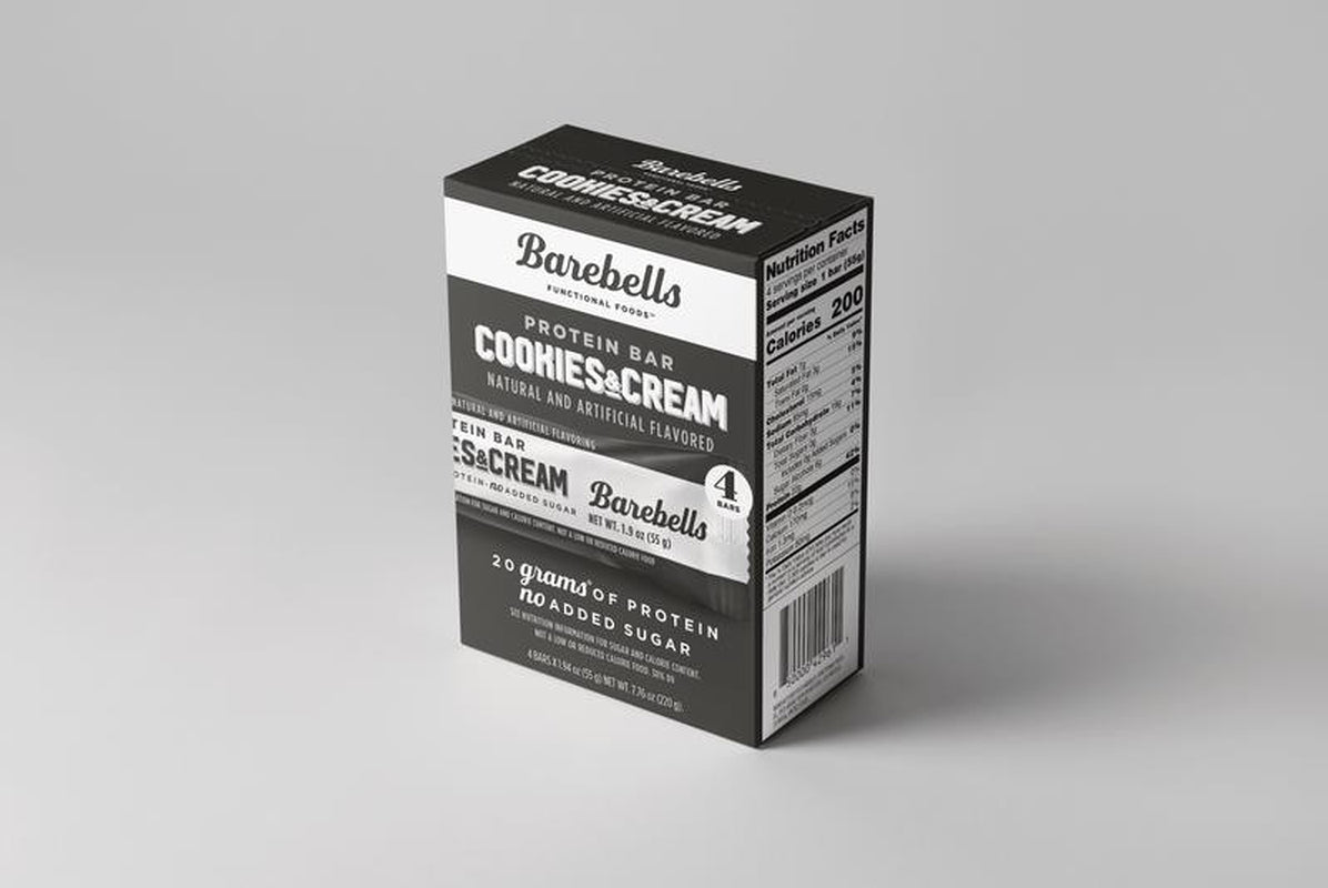 Protein Bars with 20G High Protein, 1.9Oz Bars, Cookies & Cream - 4 Count