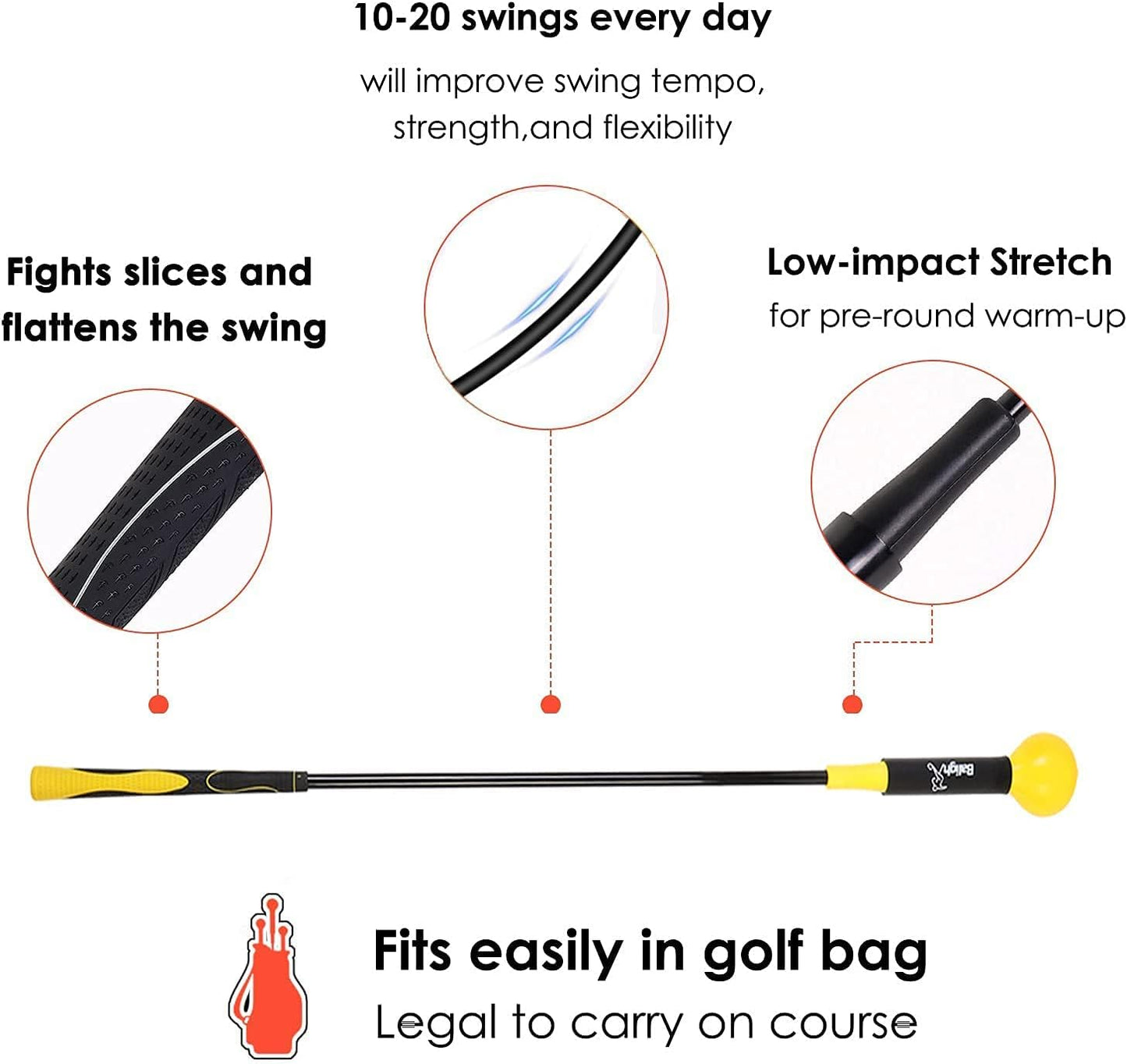 Golf Swing Trainer Aid 48"/40"