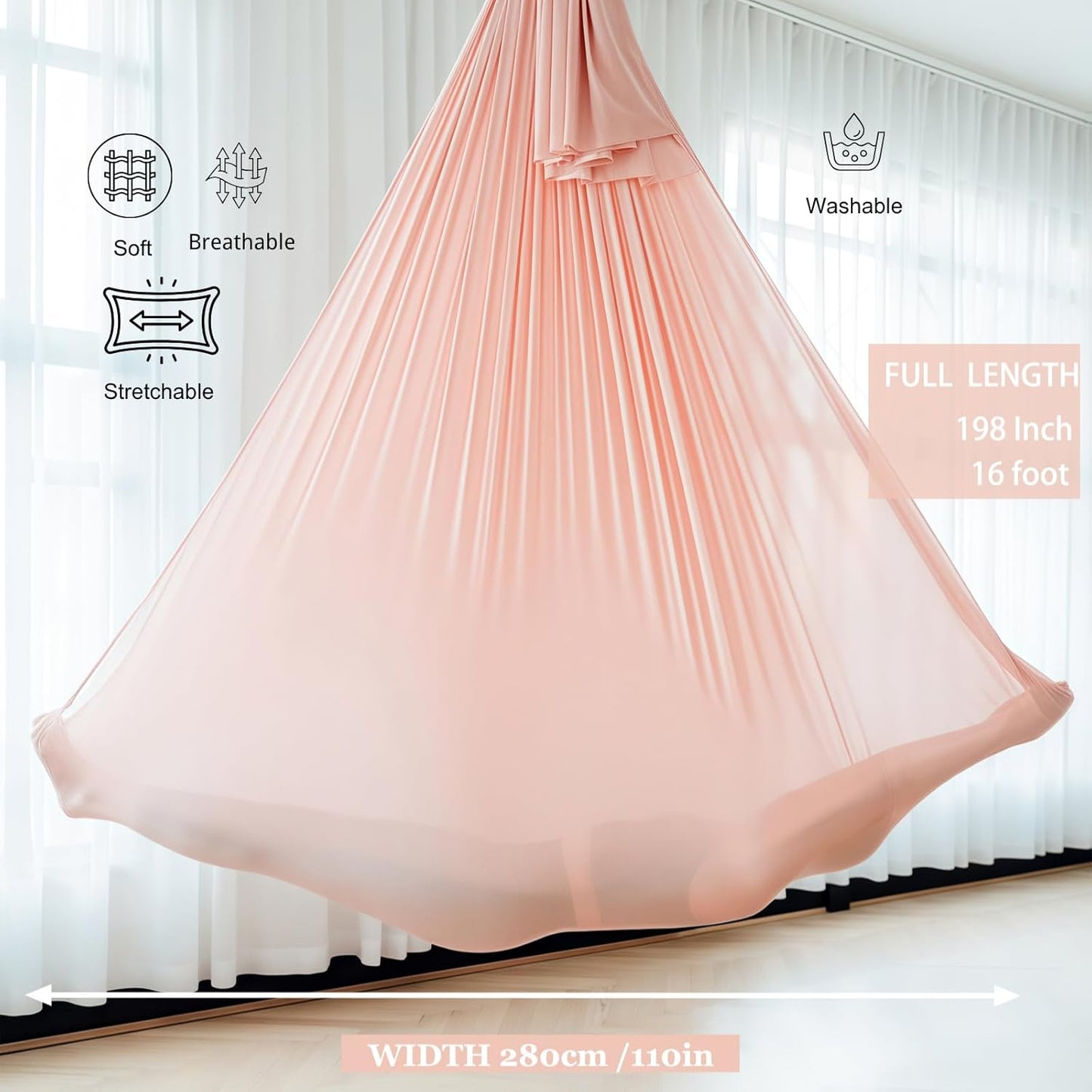 Aerial Silk Yoga Hammock & Swing for Yoga