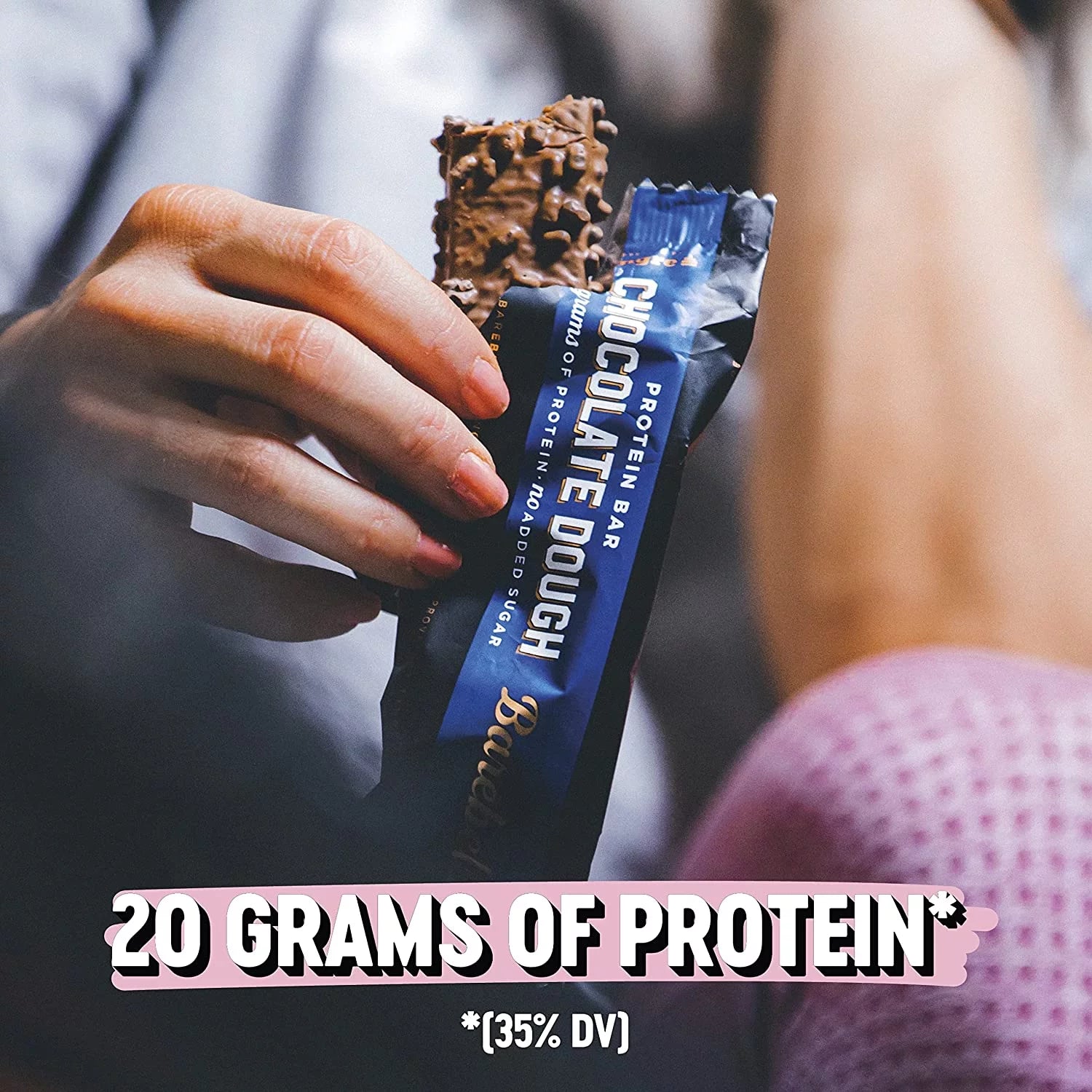 Protein Bars Chocolate Dough - 12 Count, 1.9Oz Bars - Protein Snacks with 20G of High Protein