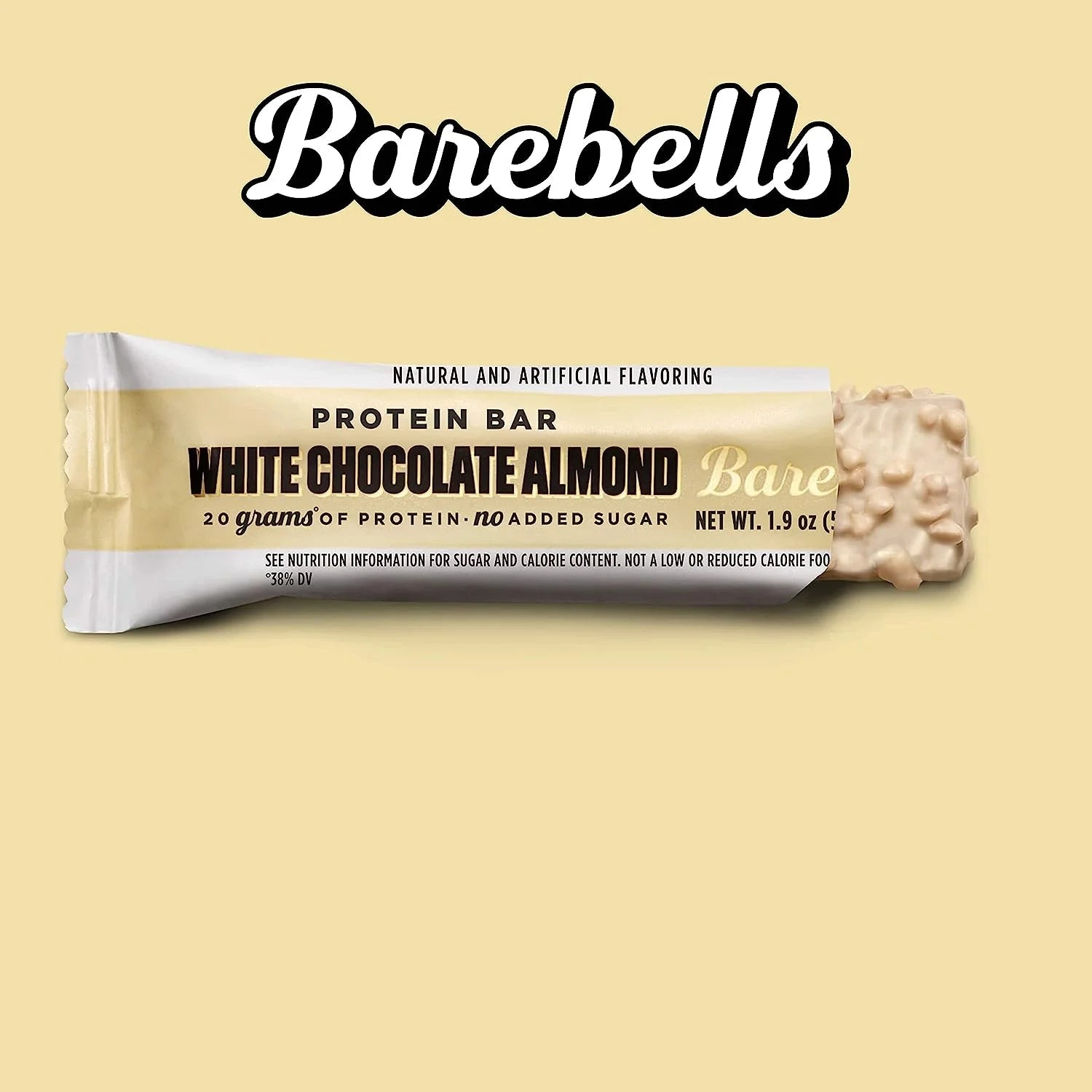 Protein Bars with 20G High Protein, 1.9Oz Bars, White Chocolate Almond - 24 Count