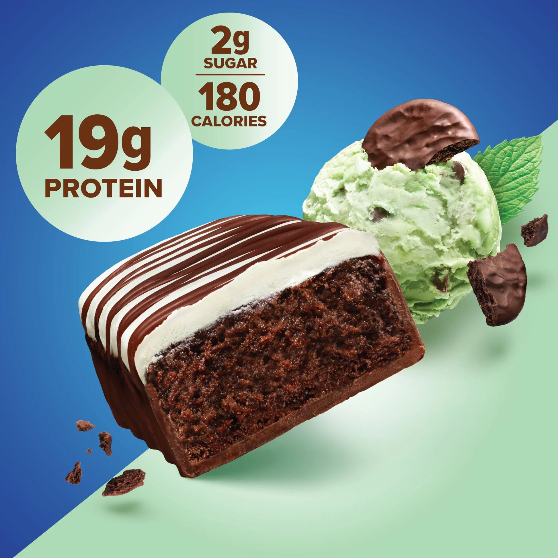 Bars, Chocolate Mint Cookie, 19G Protein, 1.76 Oz, 12 Ct