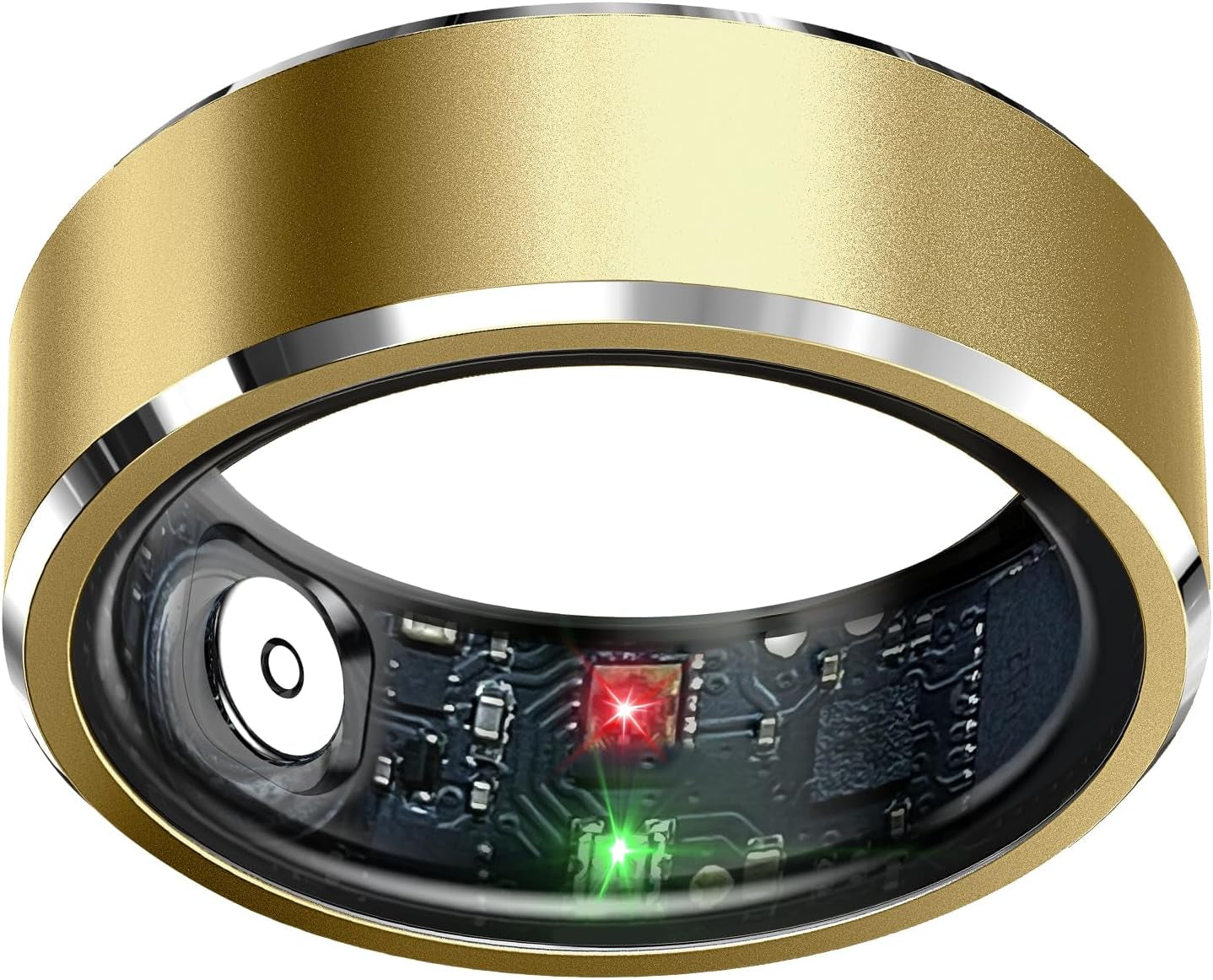 Sleep Tracker Ring with Heart Rate, Waterproof Fitness Ring for Activity Monitoring/Steps/Distance/Calories, Air Gestures, up to 7-Day Battery, for Ios Android (Silver,#12)