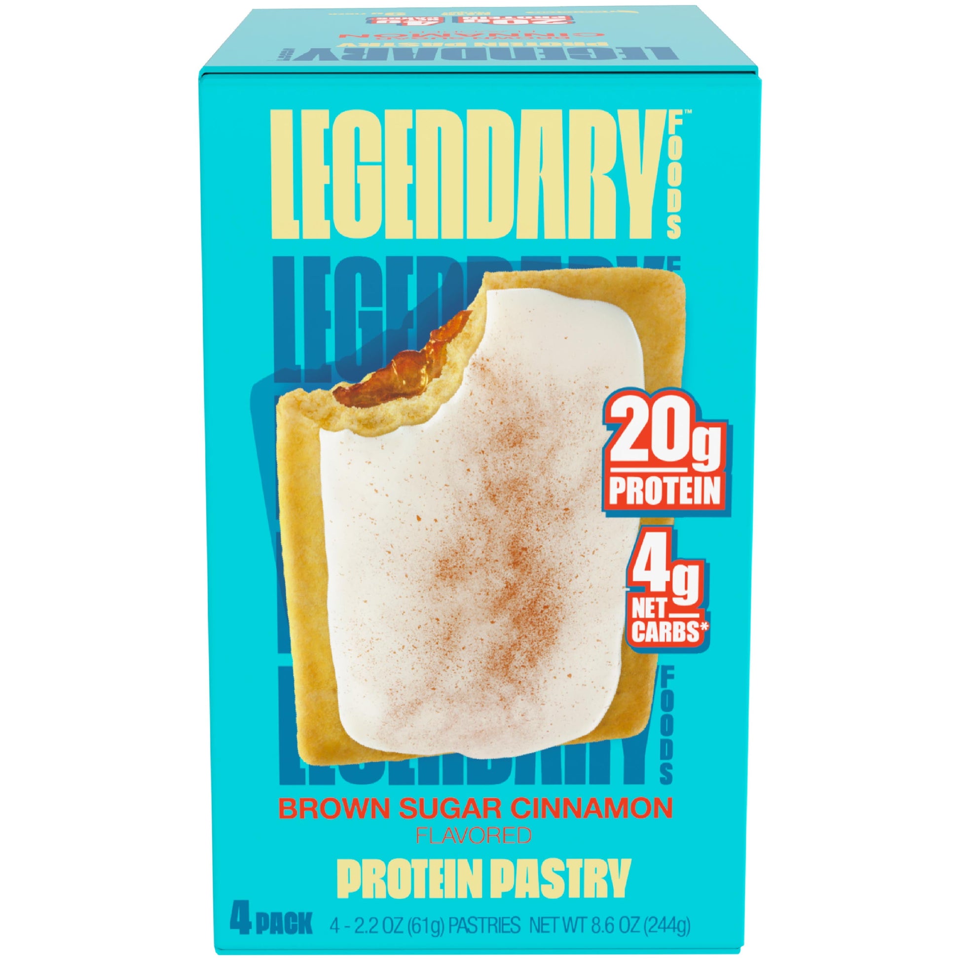 Protein Pastry - Brown Sugar Cinnamon 4 Pack | Protein Snack | Gluten-Free| Keto Friendly