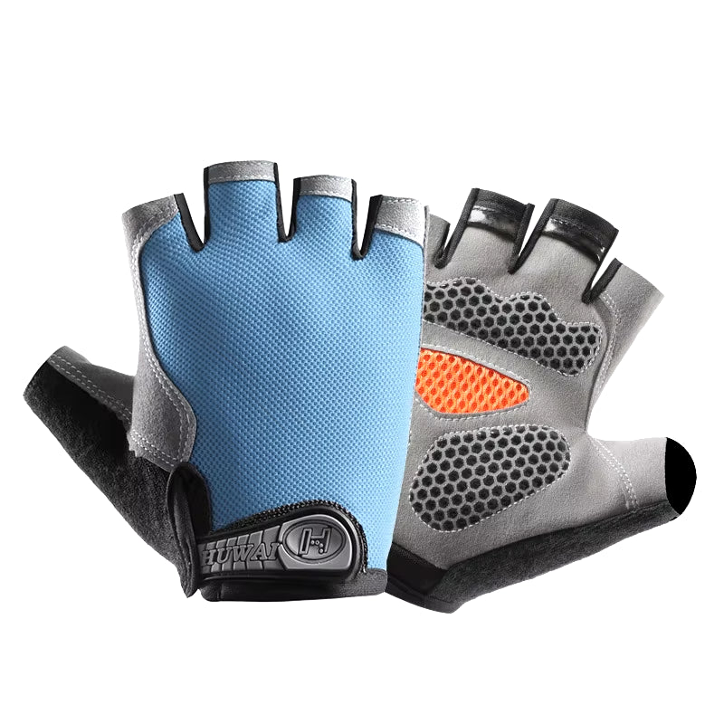 Professional Breathable Anti-Slip Half Finger Gloves for Cycling and Fishing - Unisex Design