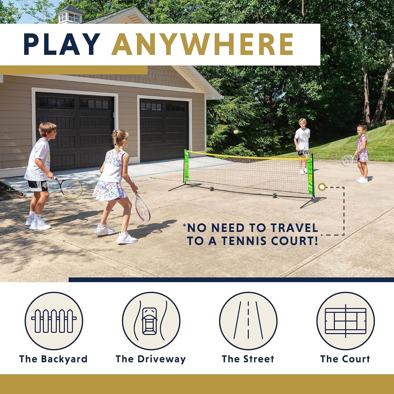 Kids Tennis Racket with Training Videos – Aluminum Youth Tennis Racket with Neoprene Handle for Children Age 5-12 – Learn Faster and Play Better