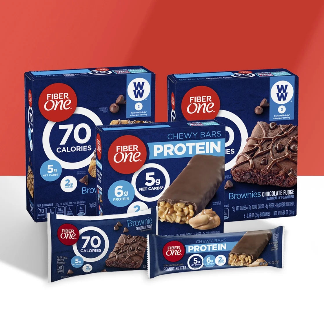 Chewy Protein Bars, Caramel Nut, Protein Snacks, 10 Ct