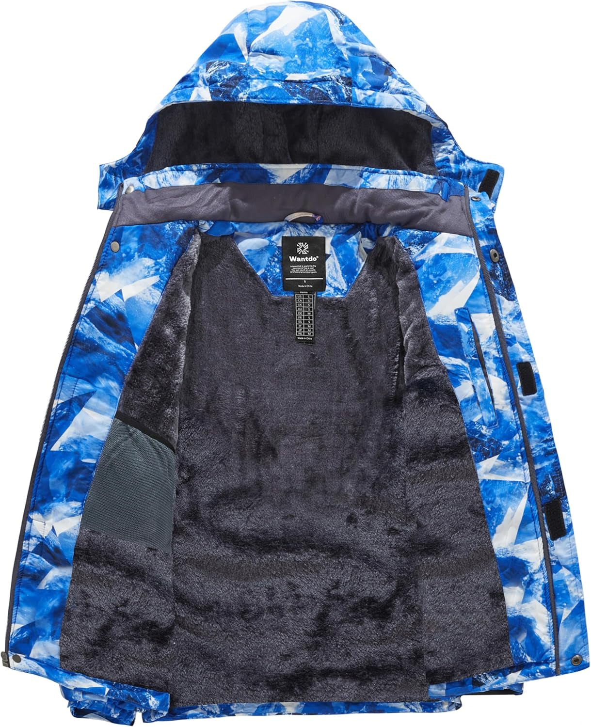 Men's  Mountain Waterproof Ski Jacket Windproof Warm Hooded