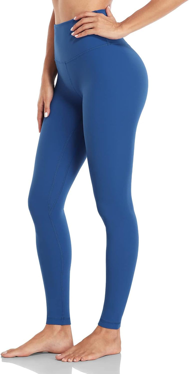 Essential Leggings, High Waisted Compression Workout Soft Pants  28"