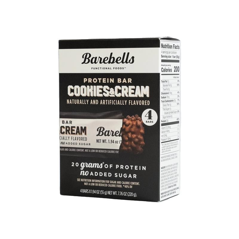 Protein Bars with 20G High Protein, 1.9Oz Bars, Cookies & Cream - 4 Count