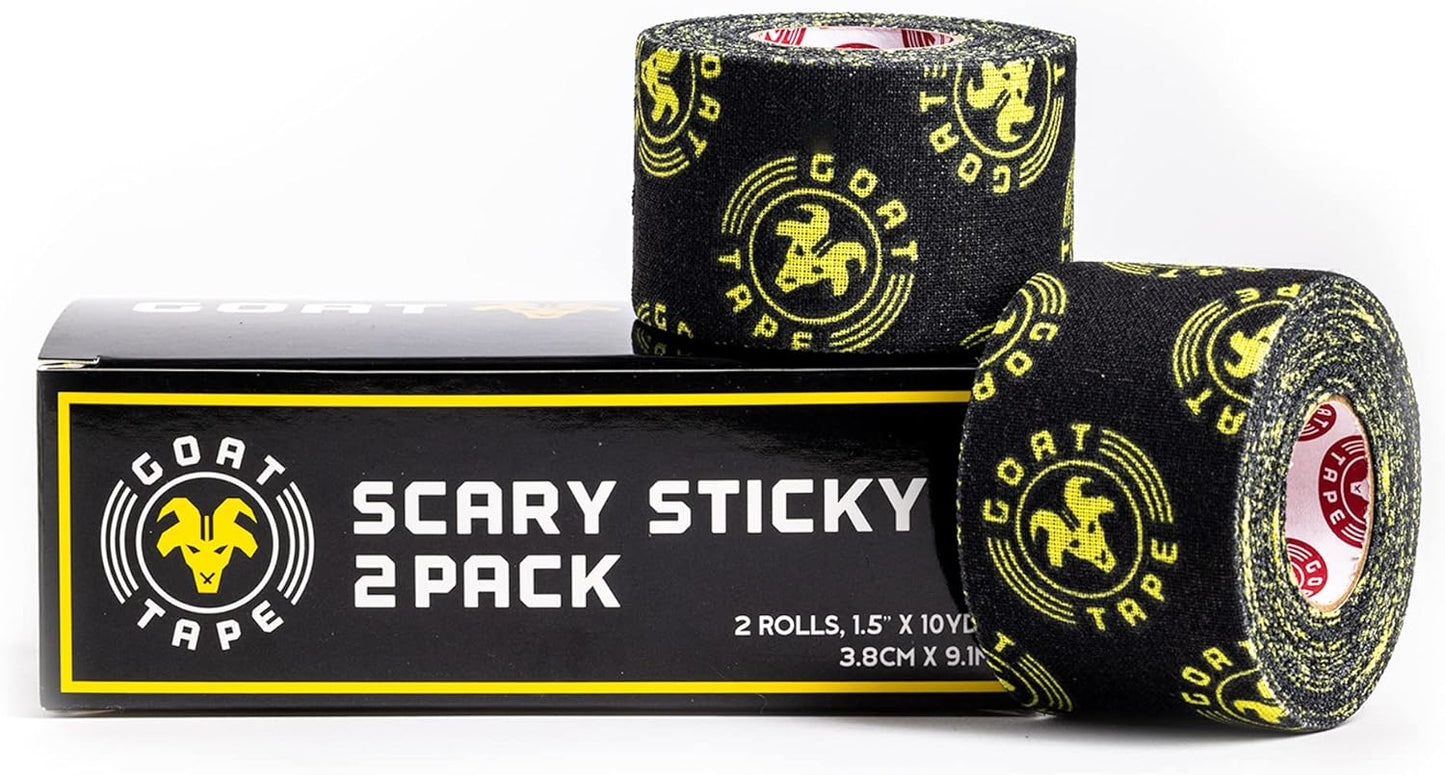 Scary Sticky Premium Athletic Tape | Weightlifting Tape | Thumb Tape for Hook Grip – Sticks with You through the Toughest Fitness Workouts and Lifts