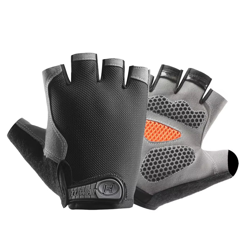 Professional Breathable Anti-Slip Half Finger Gloves for Cycling and Fishing - Unisex Design