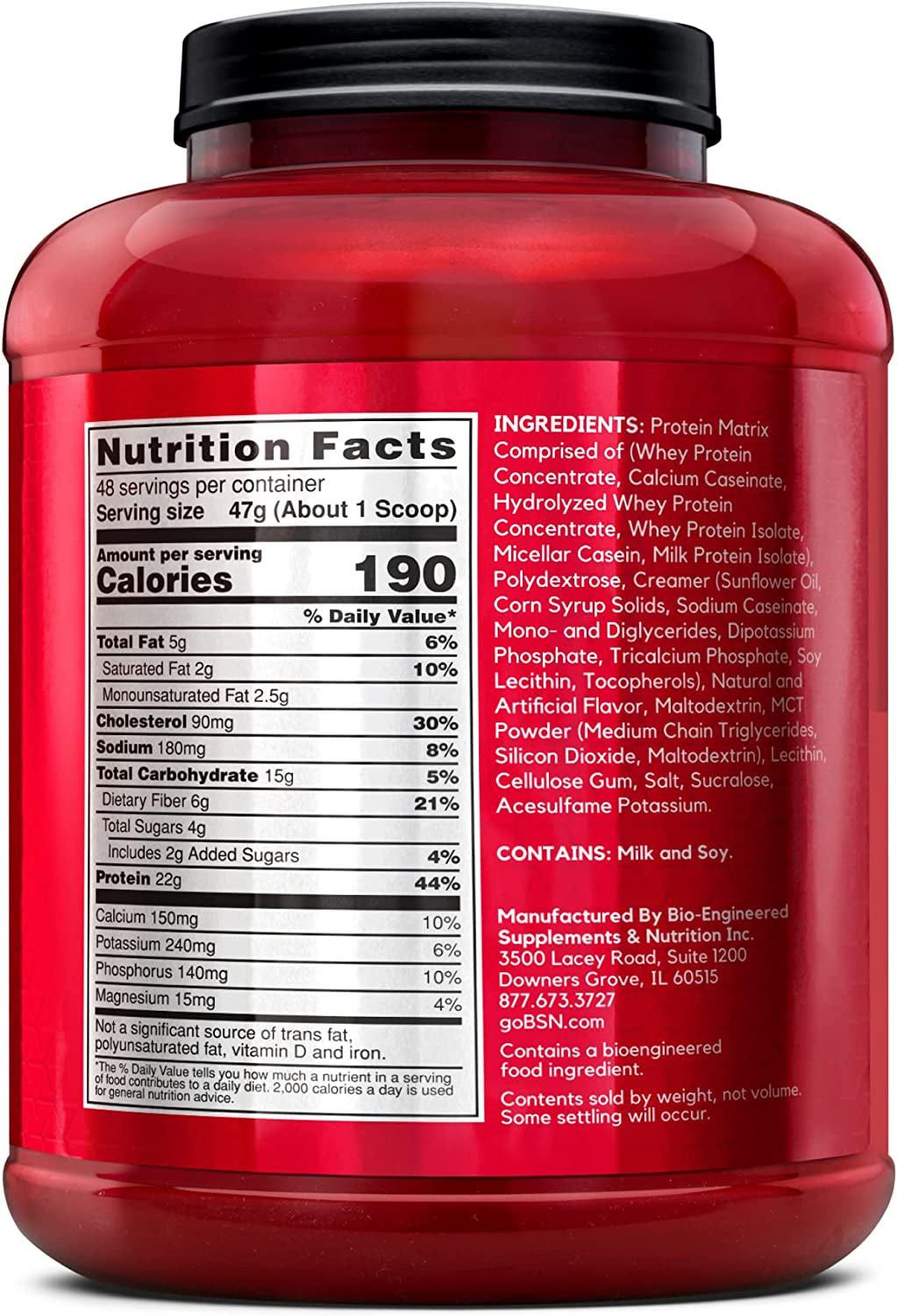 SYNTHA-6 Whey Protein Powder, Micellar Casein, Milk Protein Isolate Powder, Vanilla Ice Cream, 5 Pounds, 48 Servings (Pack of 1) - Package May Vary