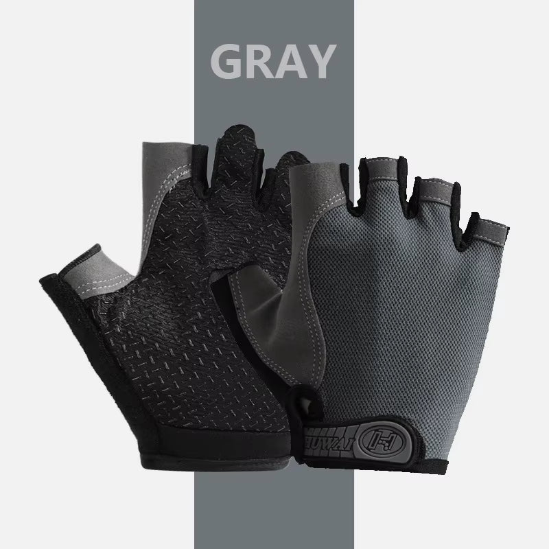 Professional Breathable Anti-Slip Half Finger Gloves for Cycling and Fishing - Unisex Design