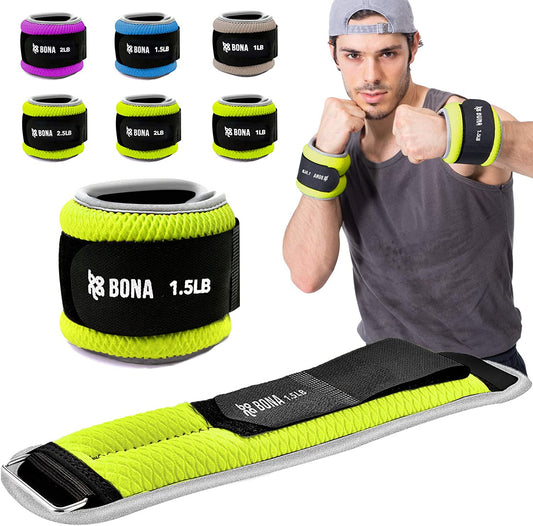 Fitness Adjustable Ankle Weights with Reflective Trim/2-5Lbs (1 Pair) for Walking, Jogging, Gymnastics Arm Leg Weights