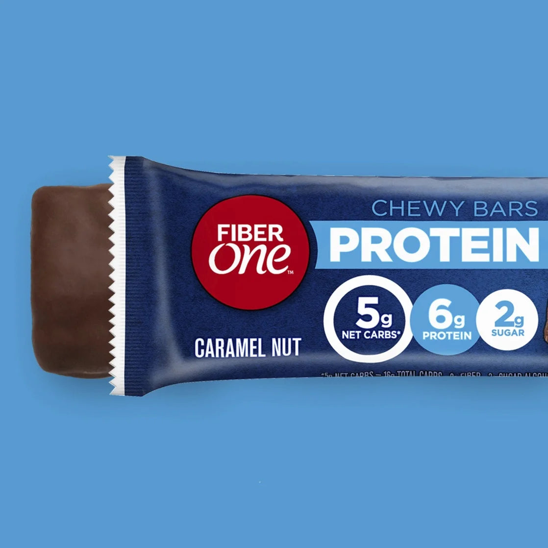 Chewy Protein Bars, Caramel Nut, Protein Snacks, 1.17 Oz, 5 Ct