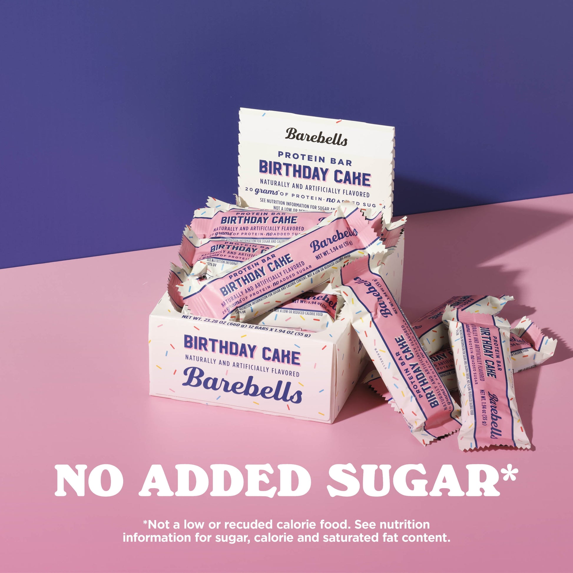 Protein Bars with 20G High Protein, 1.9Oz Bars, Birthday Cake - 24 Count