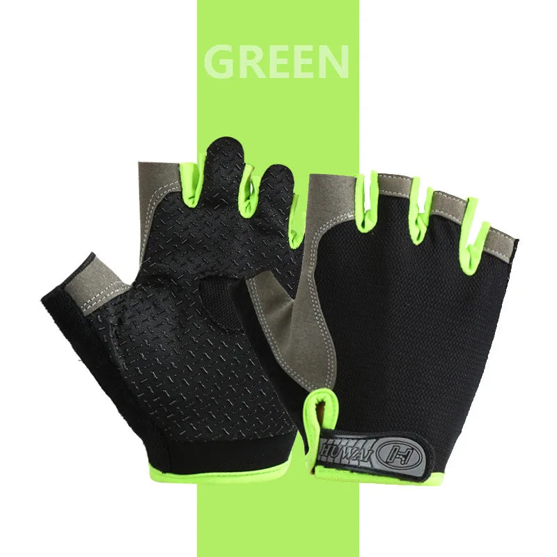 Professional Breathable Anti-Slip Half Finger Gloves for Cycling and Fishing - Unisex Design