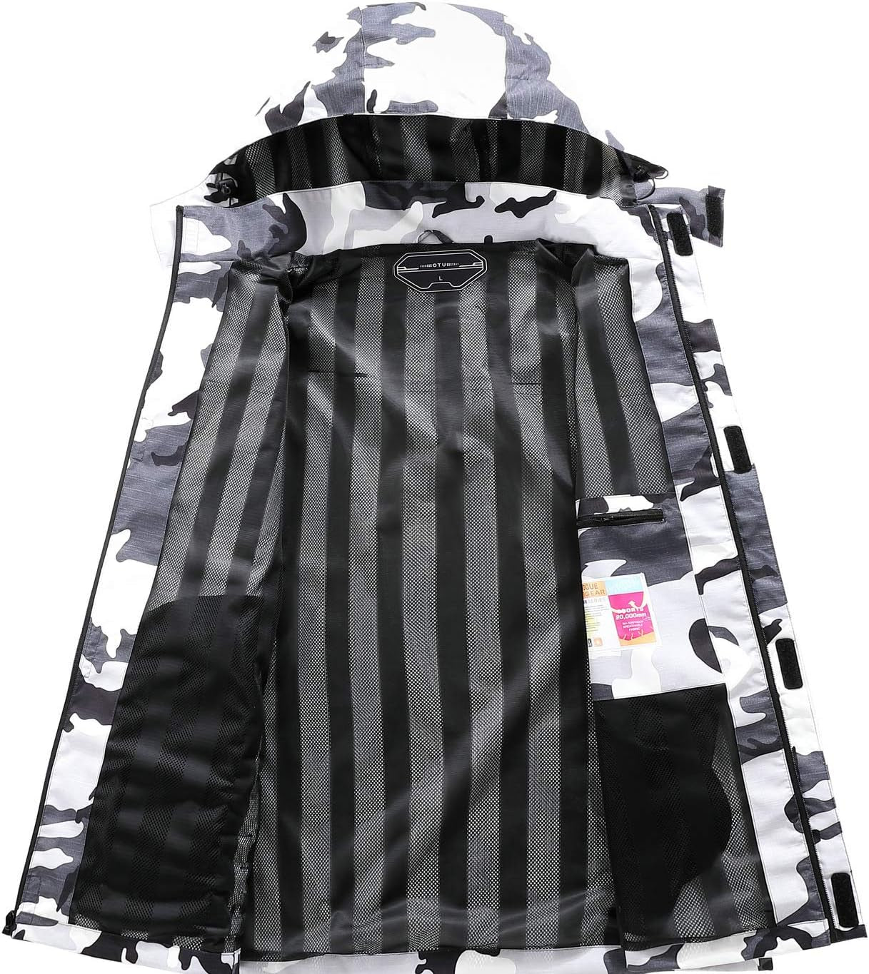 Men's Lightweight Waterproof Hooded Rain  Raincoat 