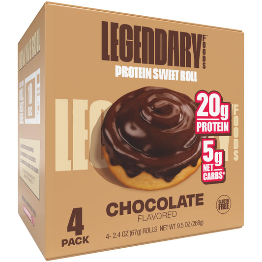 Protein Sweet Roll - Chocolate 4 Pack | Protein Snack | Gluten-Free| Keto Friendly