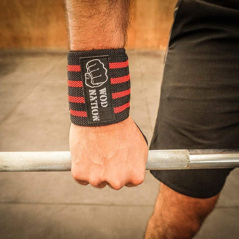 Wrist Wraps for Weightlifting & Strength Training – Professional Gym Straps W/Thumb Loop 