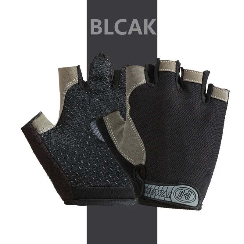 Professional Breathable Anti-Slip Half Finger Gloves for Cycling and Fishing - Unisex Design
