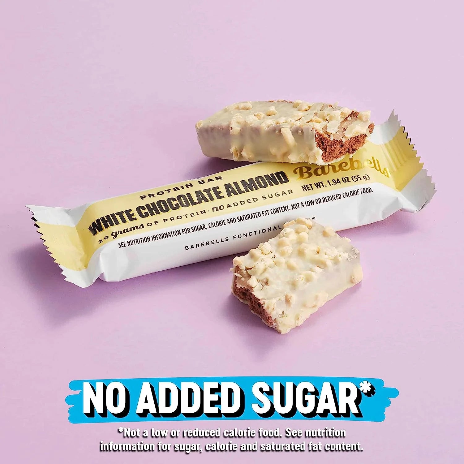 Protein Bars with 20G High Protein, 1.9Oz Bars, White Chocolate Almond - 24 Count