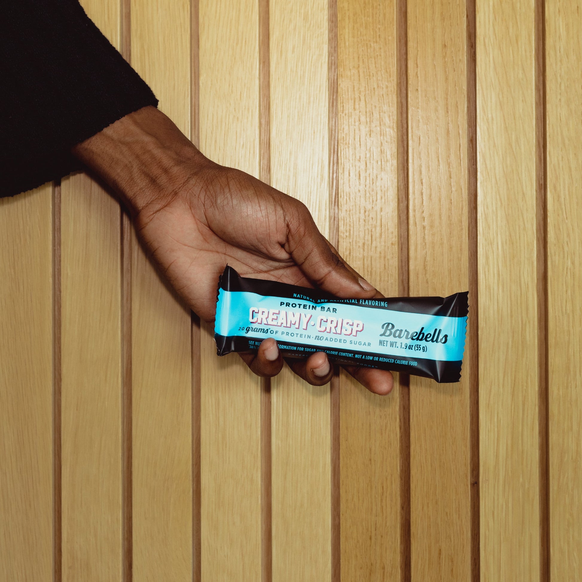 Protein Bars Creamy Crisp - 12 Count, 20G High Protein Treats - Chocolate Nutrition Bar with 1G Total Sugars - On-The-Go Breakfast or Post-Workout Snack