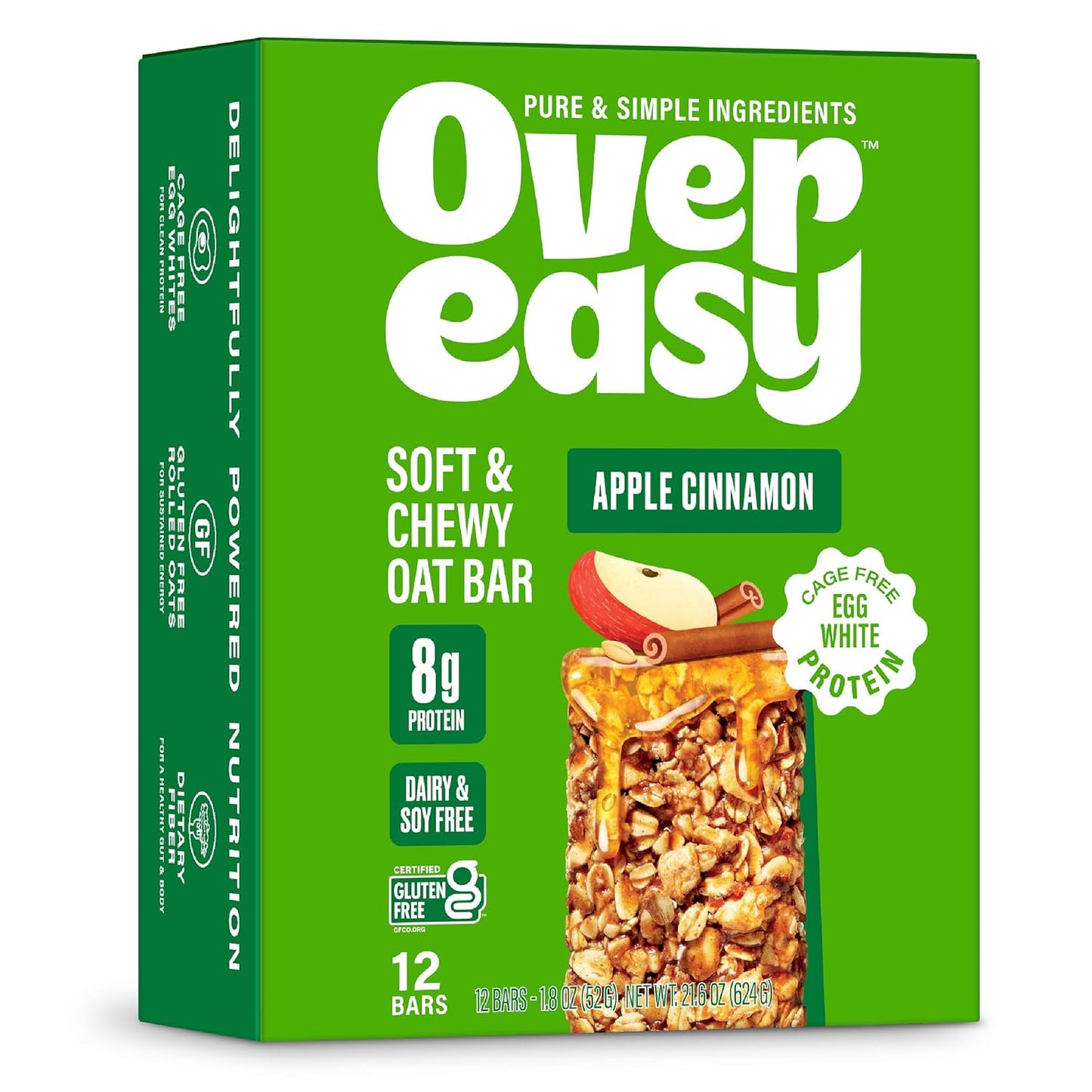 Soft and Chewy Oatmeal Breakfast Bars - Granola and Protein Bars -12 Energy Snack Bars - Clean, Organic, Gluten Free, Dairy Free, Soy Free and Kosher (Variety Pack, 12 Count)