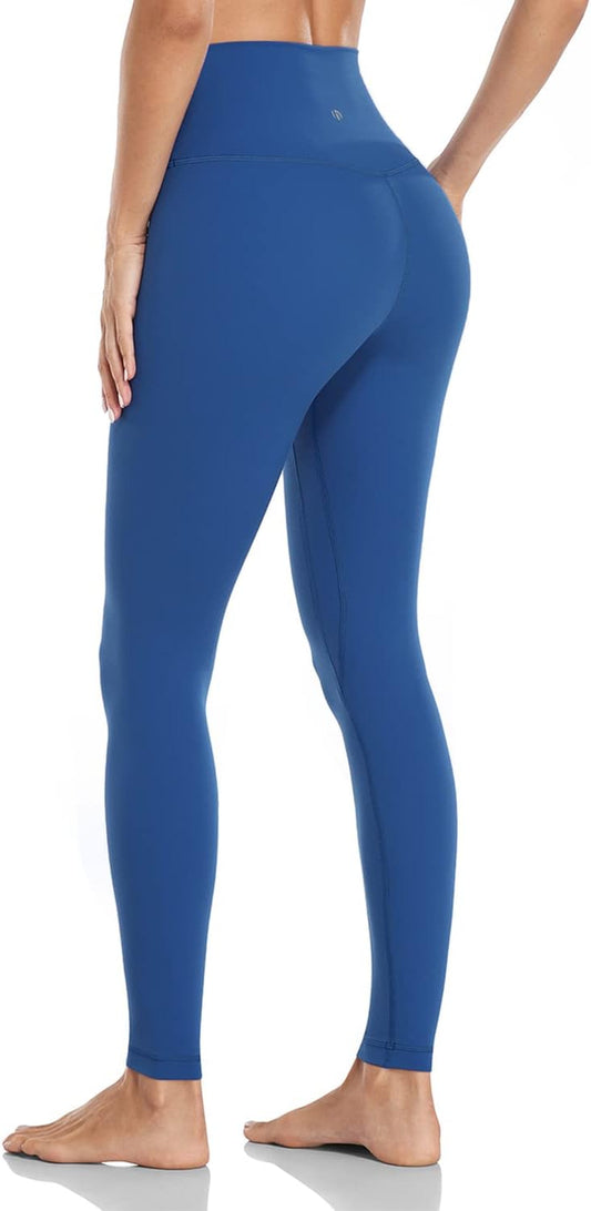 Essential Leggings, High Waisted Compression Workout Soft Pants  28"
