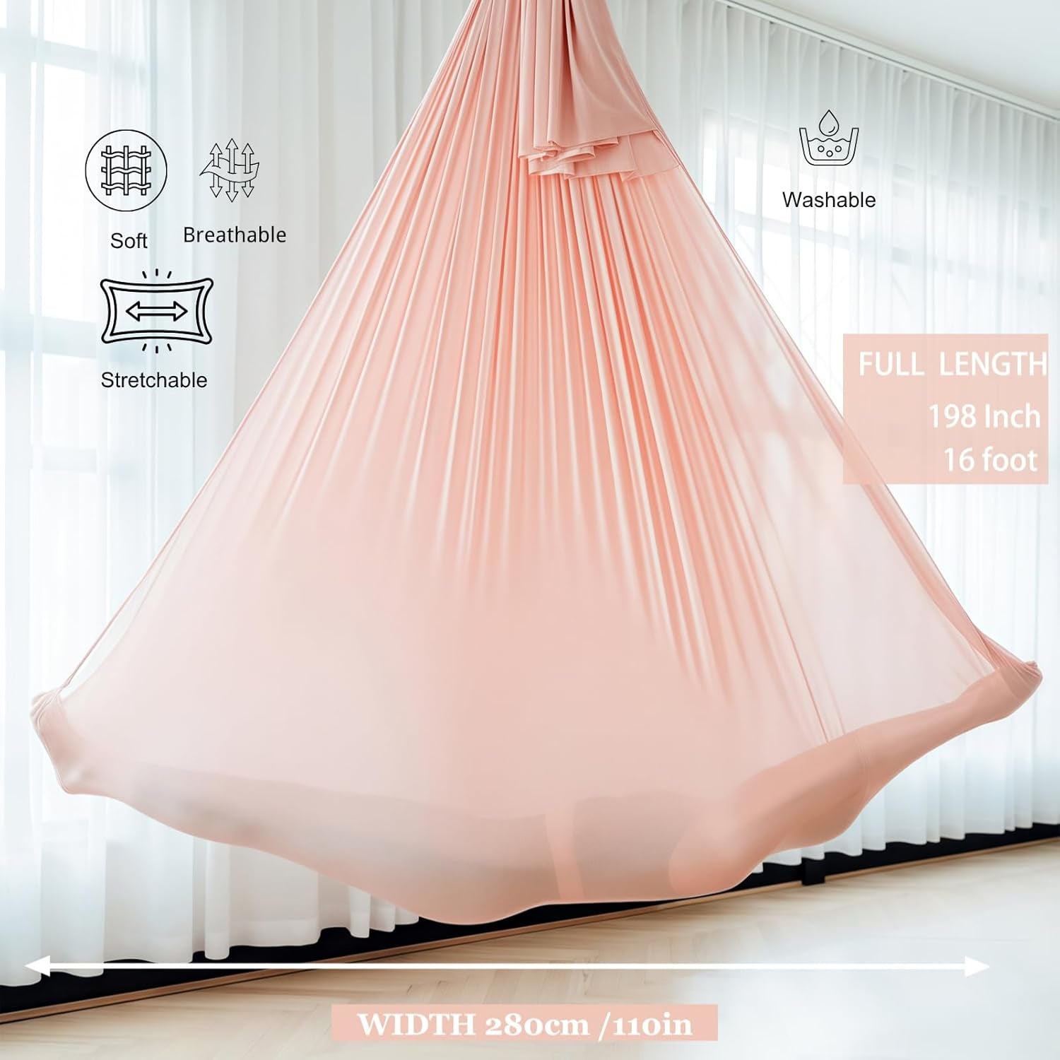 Aerial Silk Yoga Hammock & Swing for Yoga 