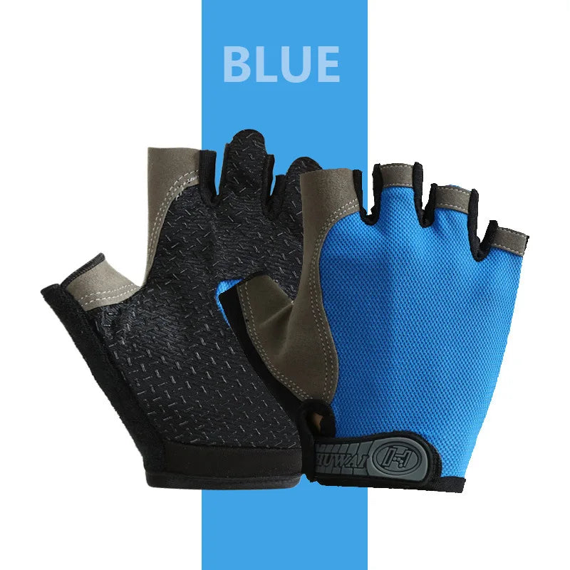 Professional Breathable Anti-Slip Half Finger Gloves for Cycling and Fishing - Unisex Design