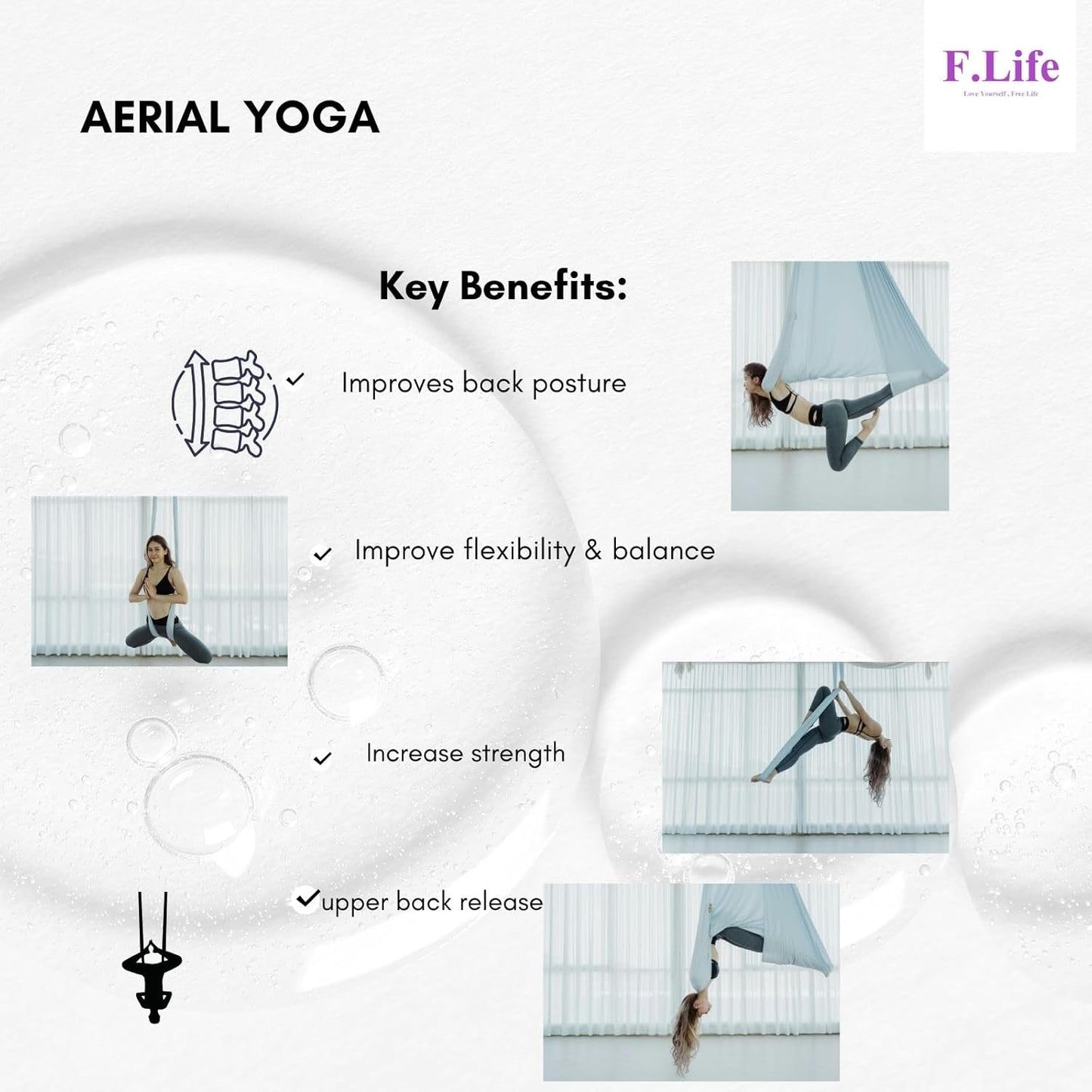 Aerial Silk Yoga Hammock & Swing for Yoga 