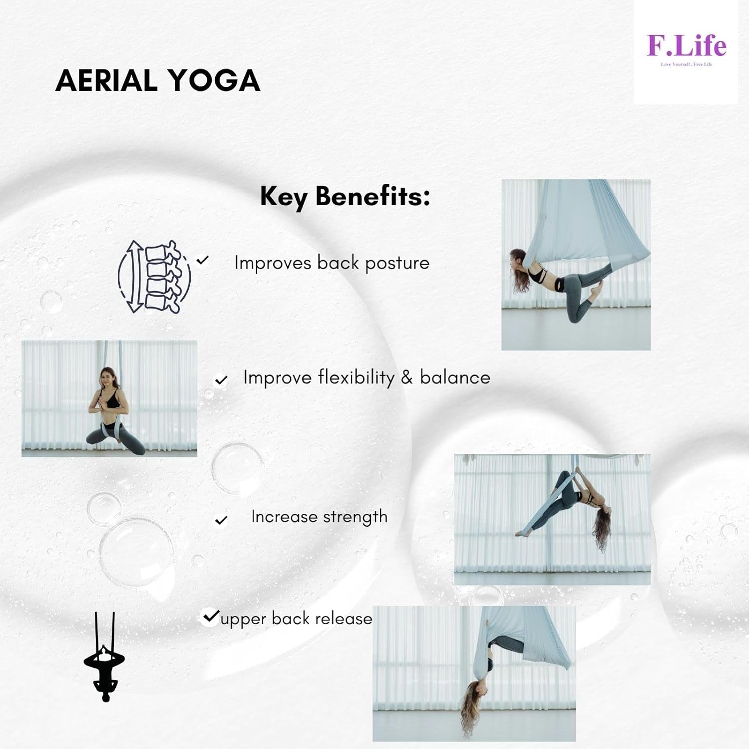 Aerial Silk Yoga Hammock & Swing for Yoga 
