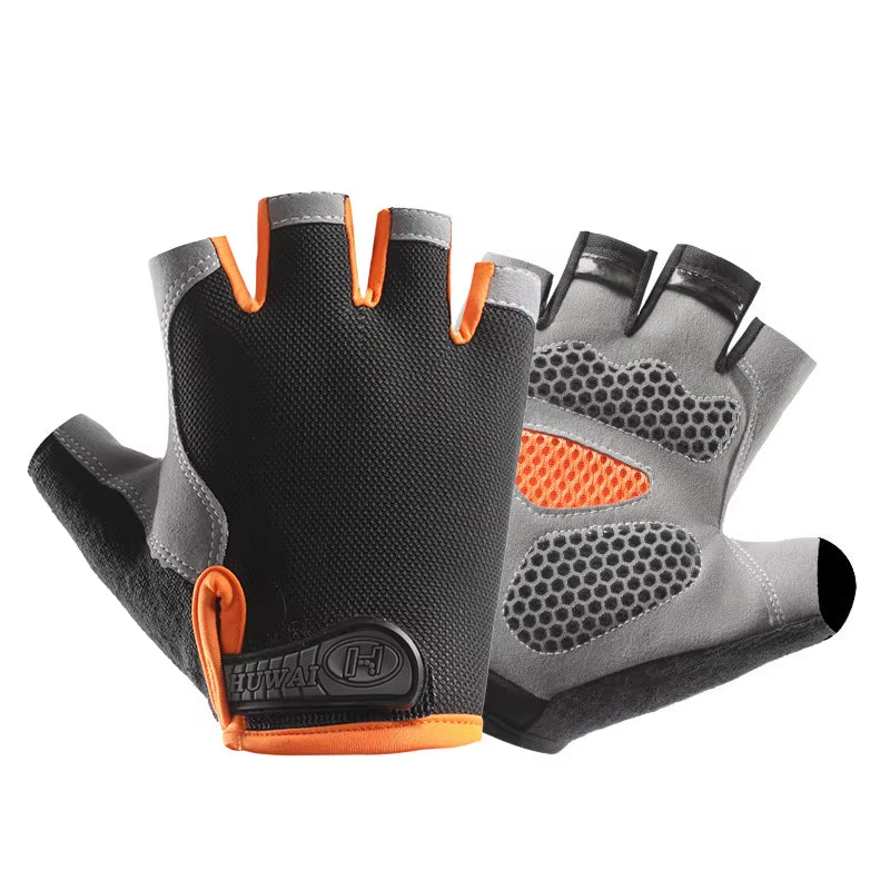 Professional Breathable Anti-Slip Half Finger Gloves for Cycling and Fishing - Unisex Design