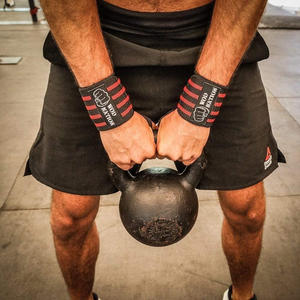 Wrist Wraps for Weightlifting & Strength Training – Professional Gym Straps W/Thumb Loop 