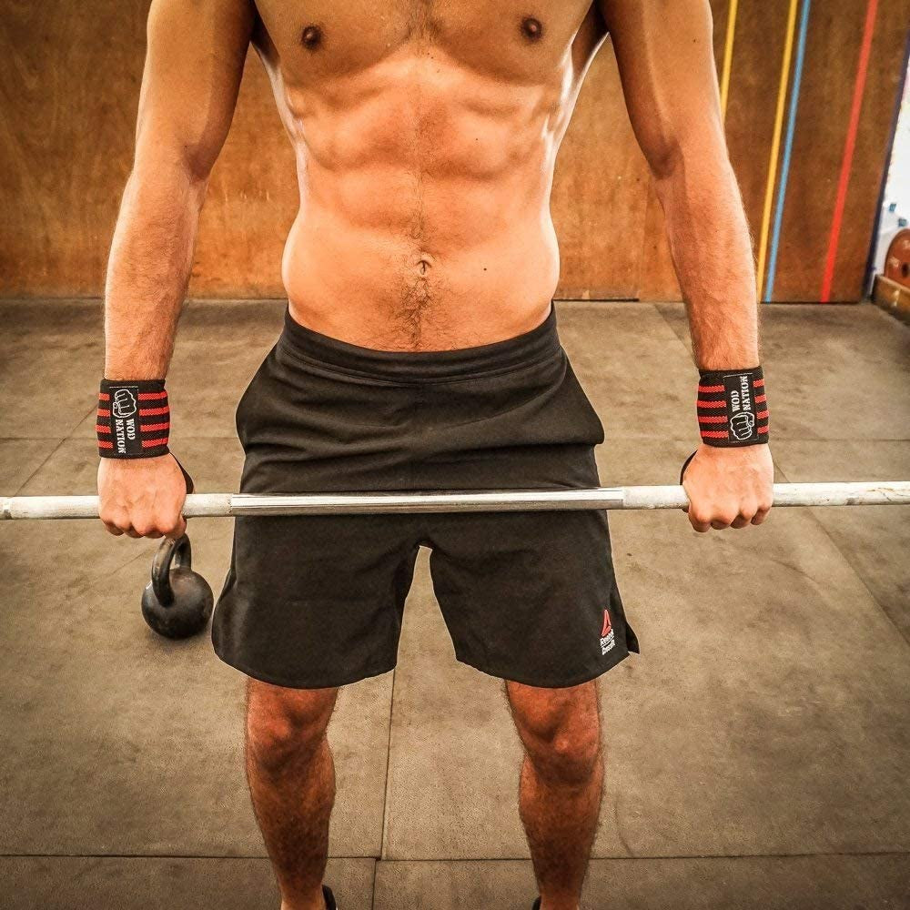 Wrist Wraps for Weightlifting & Strength Training – Professional Gym Straps W/Thumb Loop 