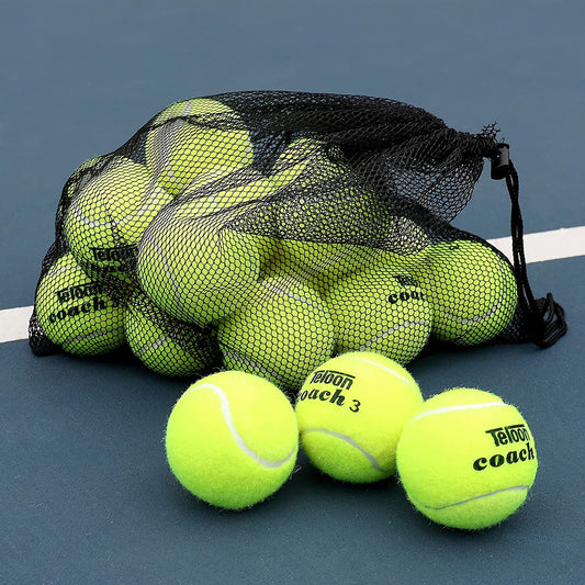 Pressure Training Tennis Balls-12 or 18 Count-Mesh Carry Bag，4 Colors Available