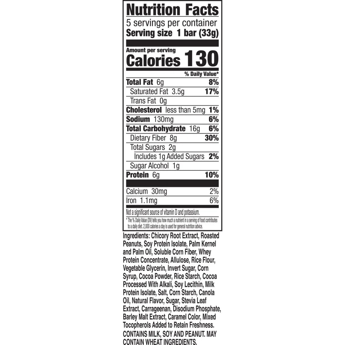 Chewy Protein Bars, Caramel Nut, Protein Snacks, 1.17 Oz, 5 Ct