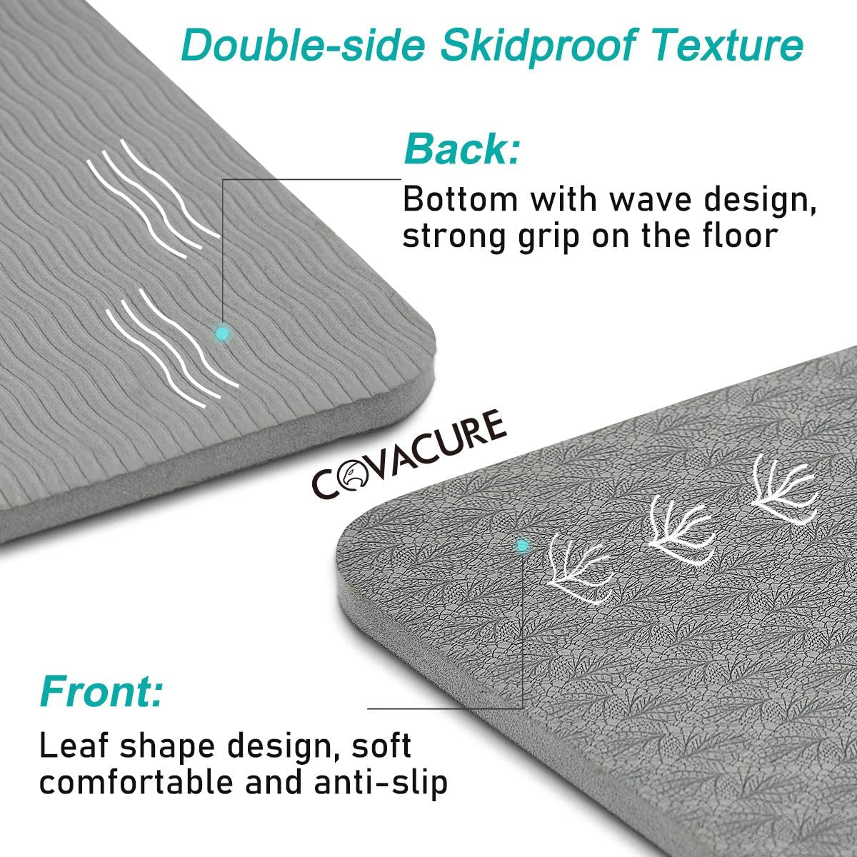 Yoga Mat - Non Slip Thick Yoga Mat with Adjustbale Carrying Strap, Eco Friendly, Anti-Tear Proof Workout, Pilates and Exercises