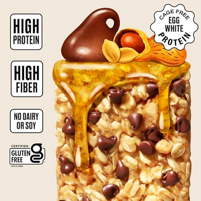 Soft and Chewy Oatmeal Breakfast Bars - Granola and Protein Bars -12 Energy Snack Bars - Clean, Organic, Gluten Free, Dairy Free, Soy Free and Kosher (Variety Pack, 12 Count)