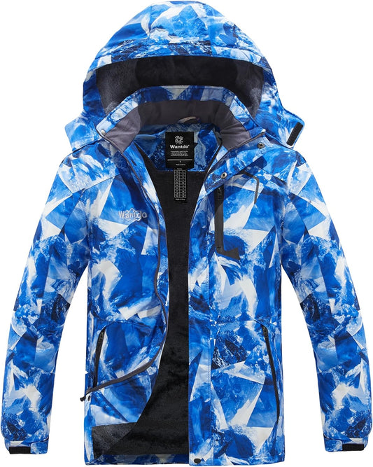 Men's  Mountain Waterproof Ski Jacket Windproof Warm Hooded
